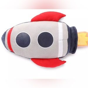 EUC Dream Street 3D Rocket Figural Throw Pillow